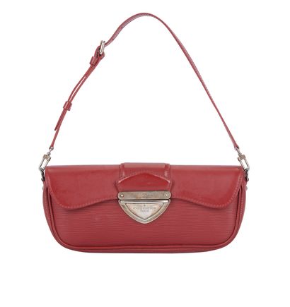 Louis Vuitton Montaigne Clutch, &pound;375, Handbags, Red, Leather, Front view
